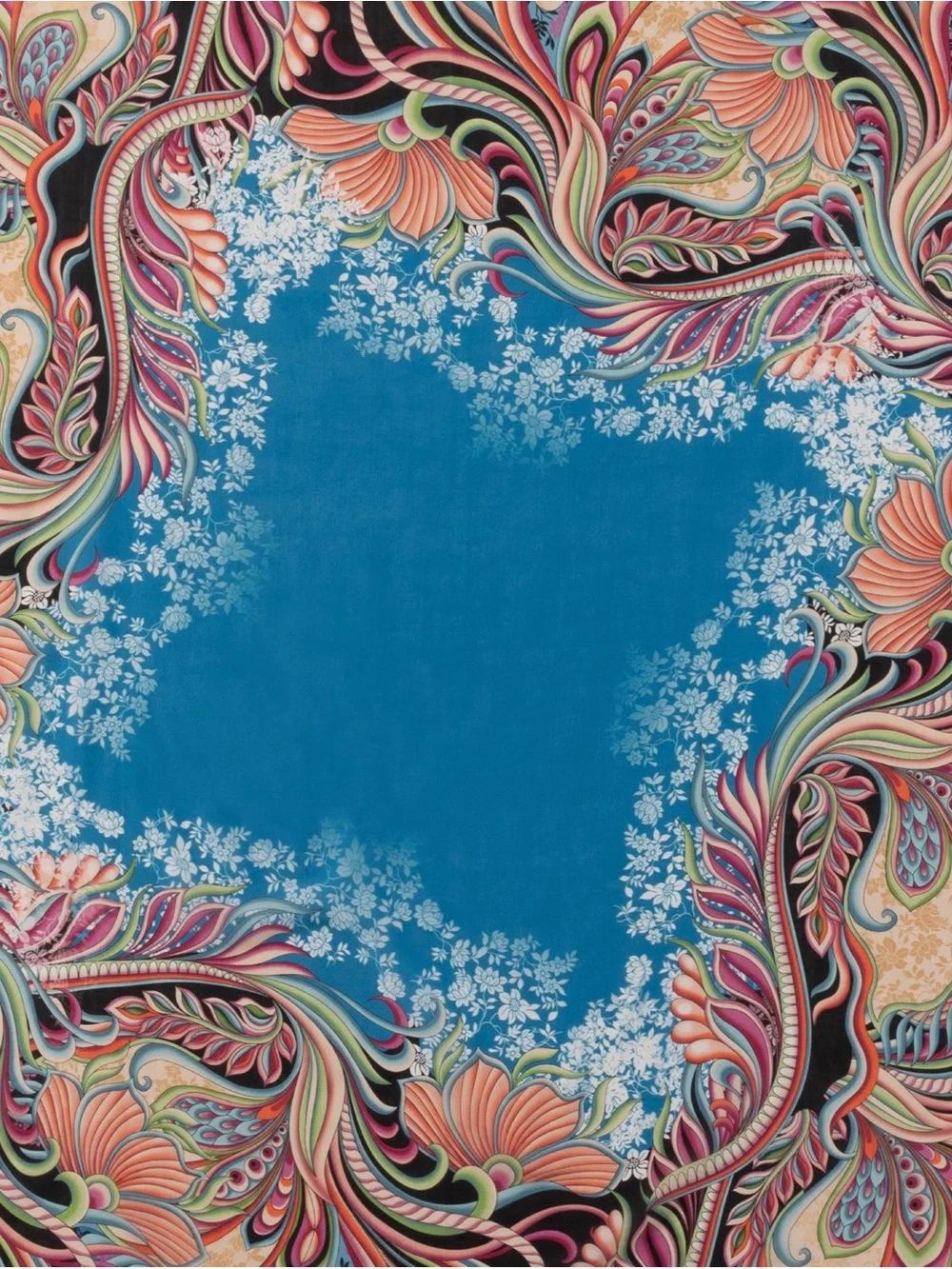 NWT Johnny Was Volante Silk Scarf Multi Square NIB